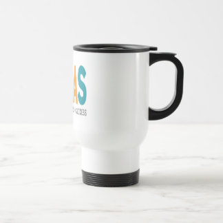 Tasse blanche de voyage