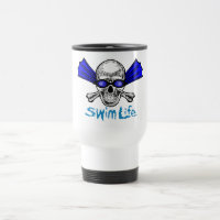 Tasse blanche de voyage de la vie de bain