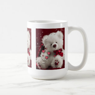 Tasse blanche d'ours de nounours