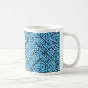 Tasse blanche en tricot ARGYLE BLEU