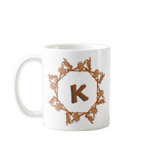Tasse - Blätter im Kreis mit dem ersten