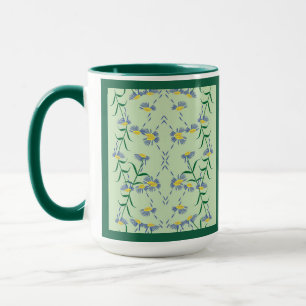 Tasse Blau, Gelb, Grüntöne aus der Sammlung von Me