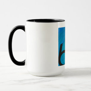 Tasse Bleu 60 Décennie Anniversaire
