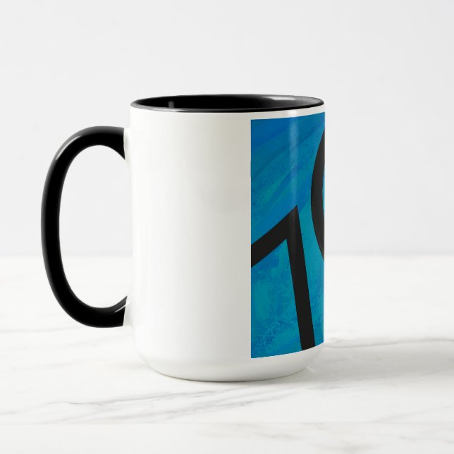 Tasse Bleu 70 Décennie Anniversaire (Gauche)