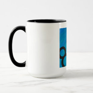 Tasse Bleu 80 Décennie Anniversaire
