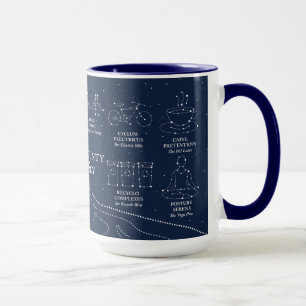Tasse bleu de 15 oz Marin County Night Sky