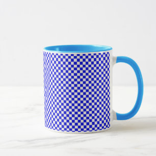 Tasse Bleu et blanc À damiers Musique