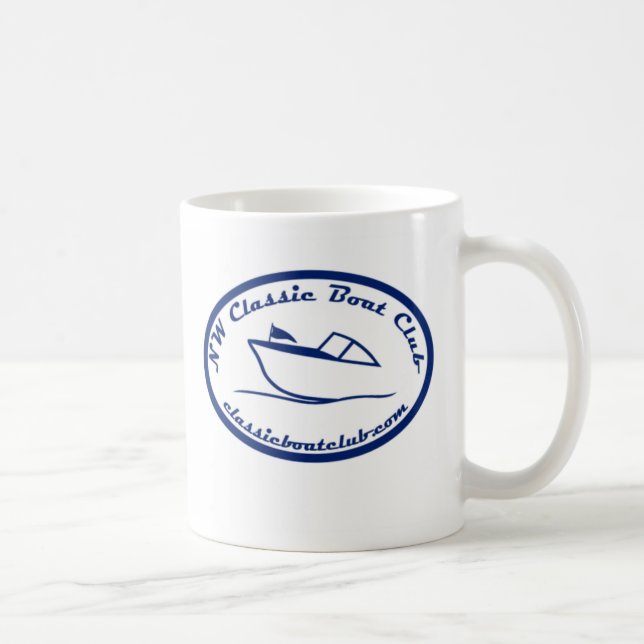 Tasse bleu-foncé de logo de club classique de (Droite)