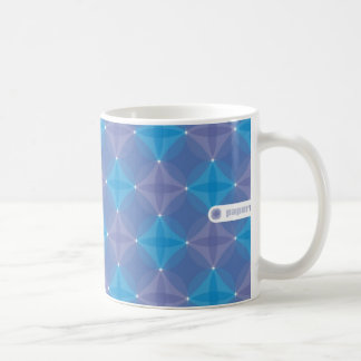 Tasse bleue de cercle