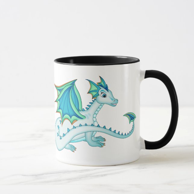 Tasse bleue de dragon de glace (Droite)