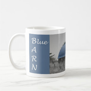 Tasse bleue de grange