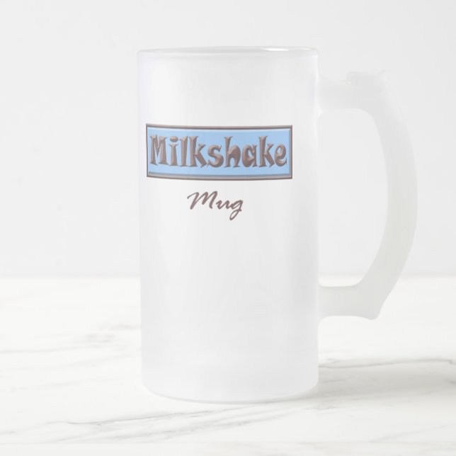 Tasse (bleue) de milkshake (Droit)