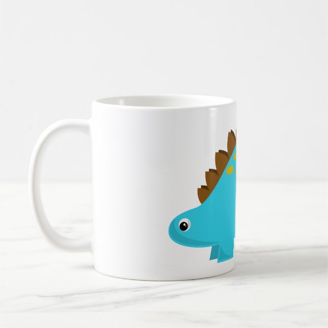 Tasse bleue de Stegosaurus (Gauche)