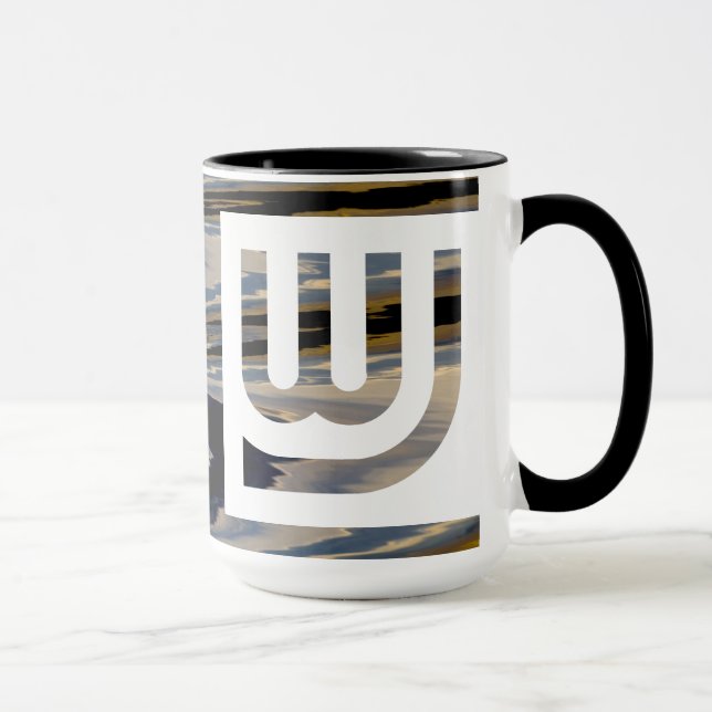 Tasse bleue de Wtr Orng de voyage de WJ (Droite)