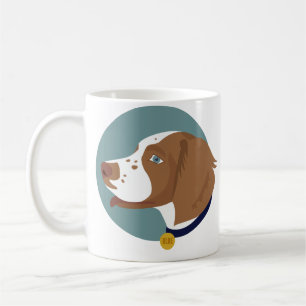 Tasse bleue et zéro