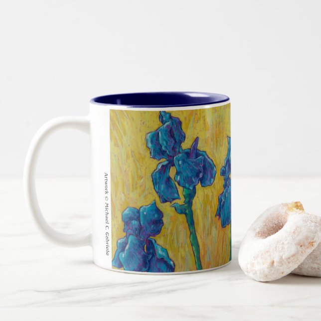 Tasse - Blue Iris Garden (Mit Donut)