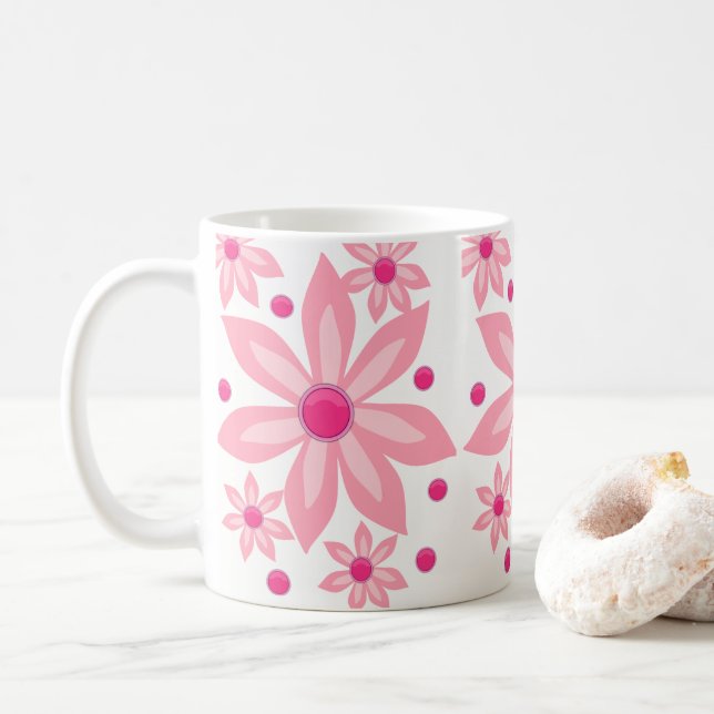 Tasse Blume (Mit Donut)