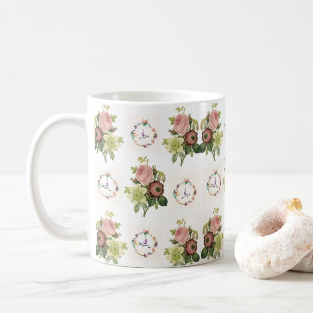 Tasse Blume (Mit Donut)