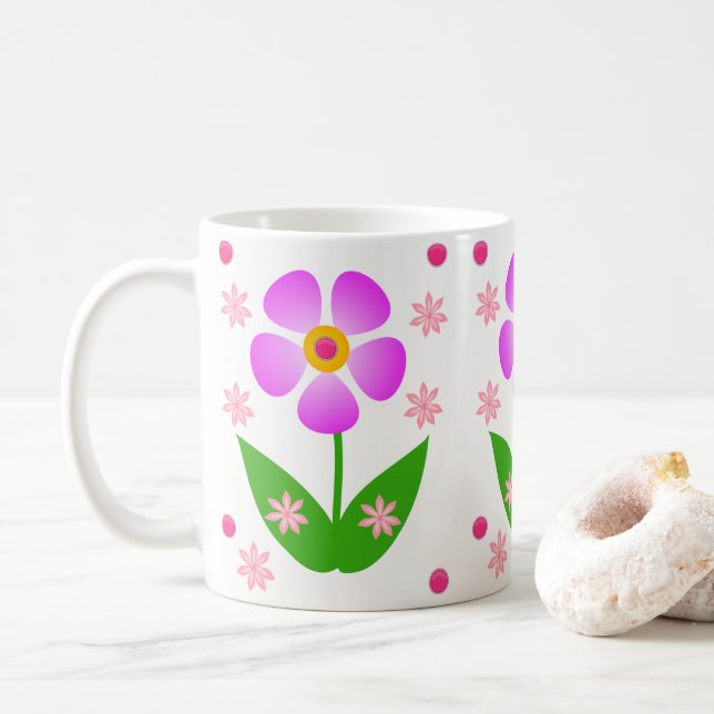 Tasse Blume (Mit Donut)