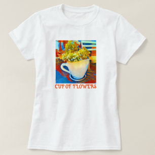 Tasse Blume Kaffeemaschine Tasse T-Shirt