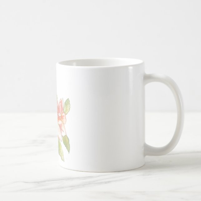 Tasse, Blume, Watercolor Kaffeetasse (Rechts)