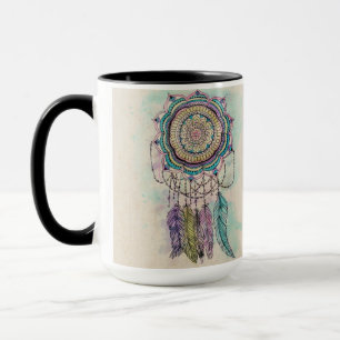 Tasse Boho Watercolor Mandala Dreamcatcher