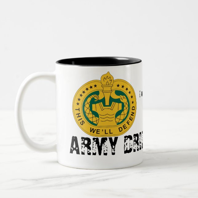 Tasse Bohrgerät-Sergeant-Kaffee (Links)