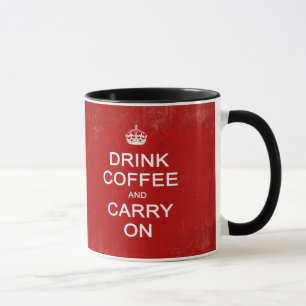 Tasse Boire du café et cuire de la viande
