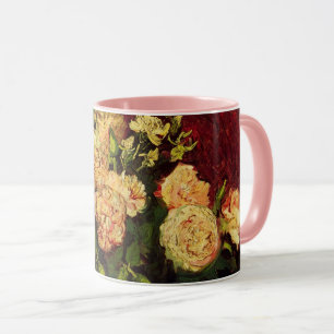Tasse Bol avec pivoines et roses par Vincent van Gogh