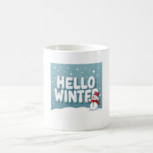 Tasse Bonhomme de Neige Bonjour Hiver