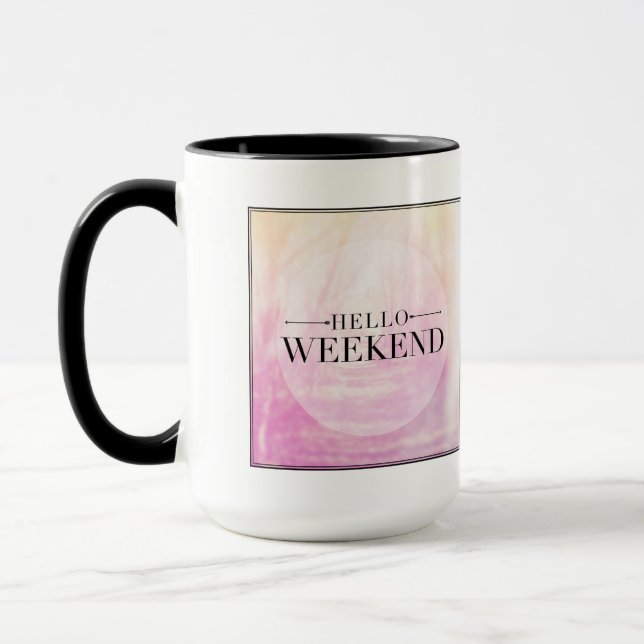 Tasse Bonjour week-end (Gauche)