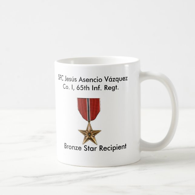 Tasse Borinqueneers - étoile en bronze (Droite)