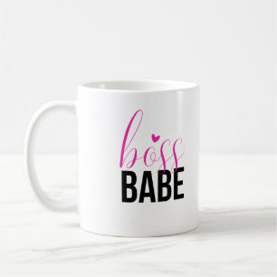 Tasse Boss Babe, Schwarz und Rosa
