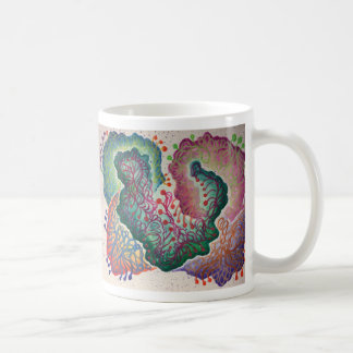 Tasse botanique d'aquarelle de souffle