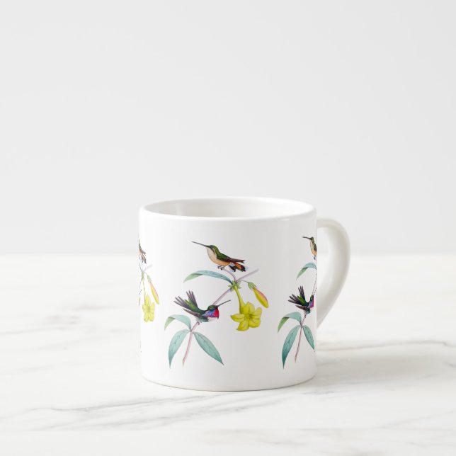 Tasse botanique de café express de fleur sauvage (Devant droit)