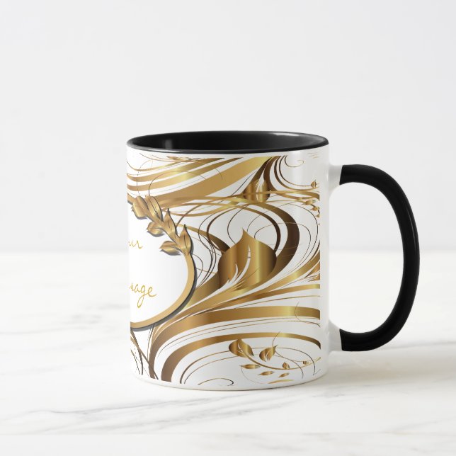Tasse Bouchon Motif Gold 1 (Droite)