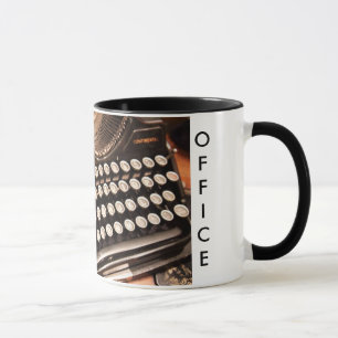 Tasse Bouchon vintage du bureau de la machine à écrire