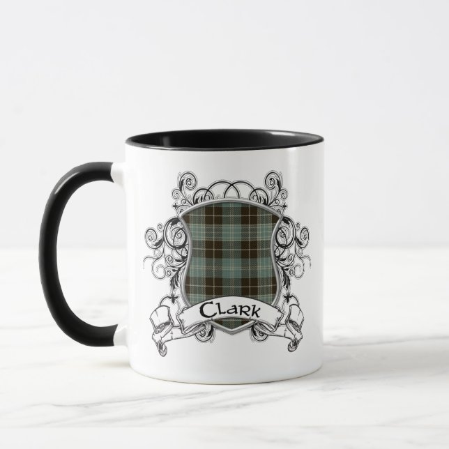 Tasse Bouclier de tartan de Clark (Gauche)