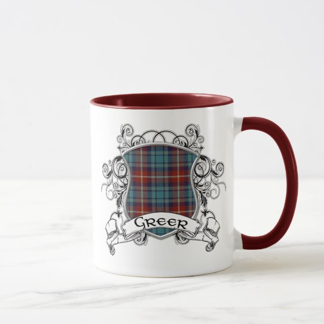 Tasse Bouclier de tartan de Greer (Droite)