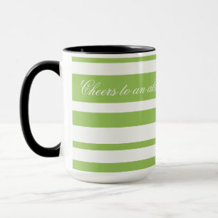 Tasse Boue De Café Avec Grandes Pâtes Vertes