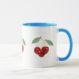 Tasse Boue de cerises rétro