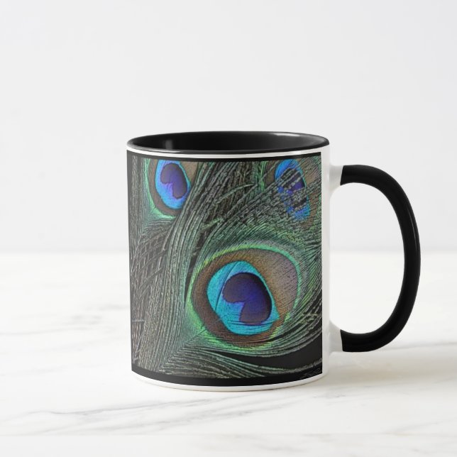 Tasse Boue en plume de paon (Droite)