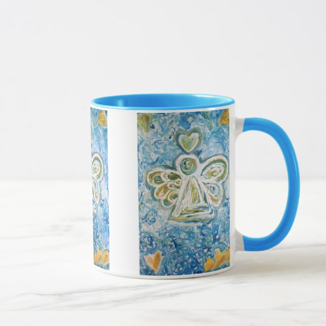 Tasse Boug d'ange bleu doré (Droite)