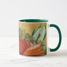 Tasse Boug de café d'art végétal vintage