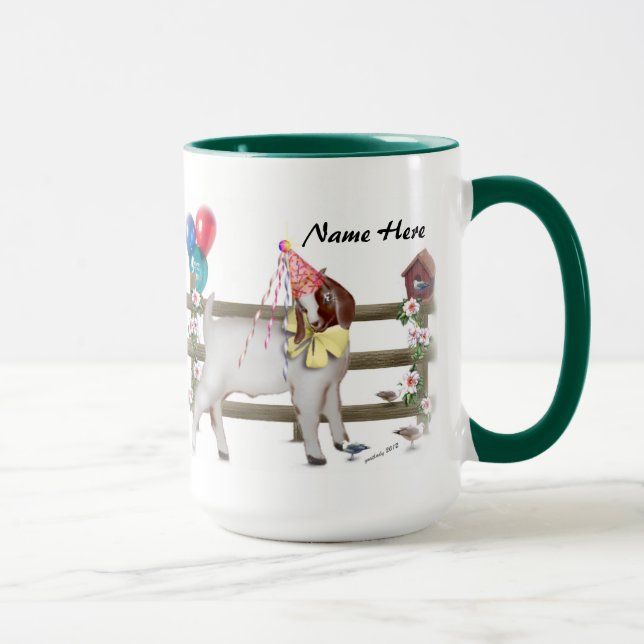 Tasse Boug de fête d'anniversaire de la chèvre de mer (Droite)