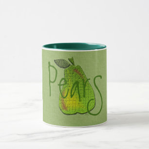 Tasse Boug en tôle poire texturée