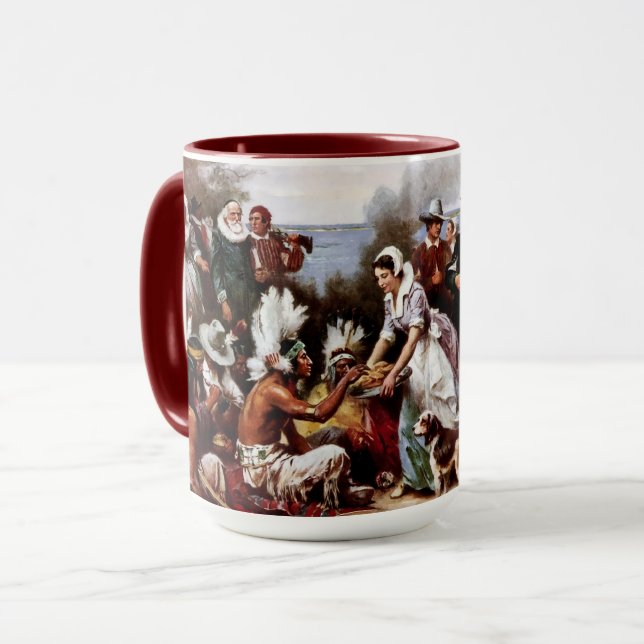 Tasse Bougs Cadeaux De Thanksgiving Fine Art (Devant gauche)