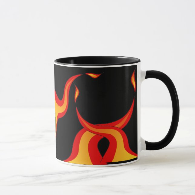 Tasse boule de panier enflammé (Droite)