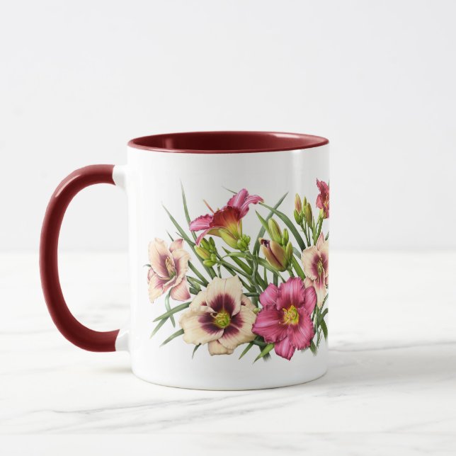 Tasse Bouquet Red Daylily (Gauche)