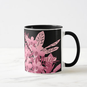 Tasse Bouquet tropical rose